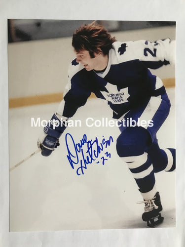 Dave Hutchison - Autographed Toronto Maple Leafs 8X10 Photo