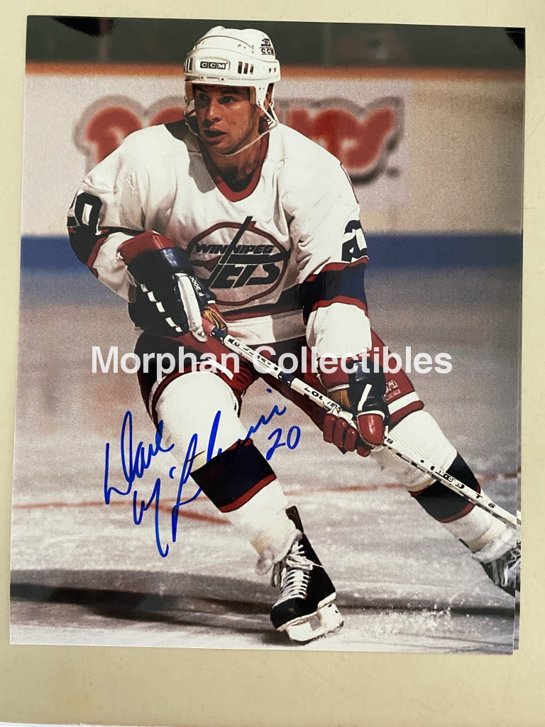 Dave Mcllwain - Autographed 8X10 Photo Winnipeg Jets #1