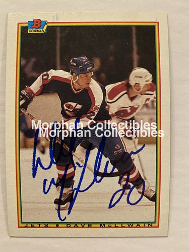 Dave Mcllwain - Autographed Card 1990-91 Bowman #1