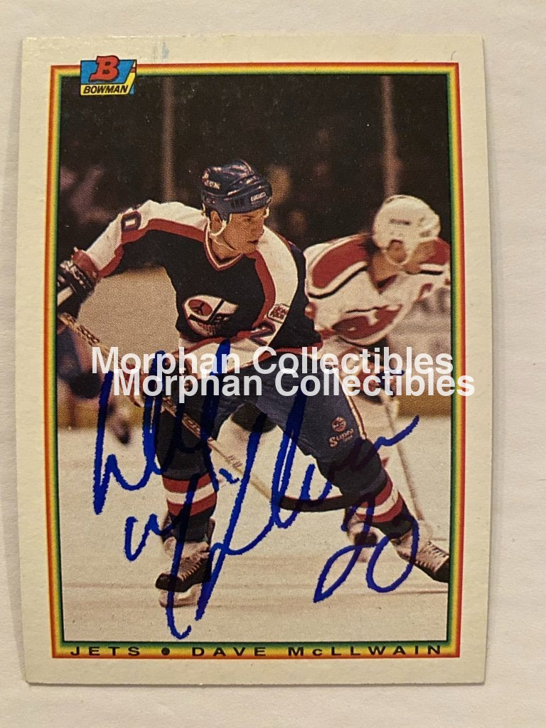 Dave Mcllwain - Autographed Card 1990-91 Bowman #1