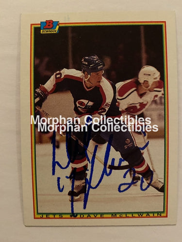 Dave Mcllwain - Autographed Card 1990-91 Bowman #2