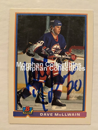 Dave Mcllwain - Autographed Card 1991-92 Bowman #1