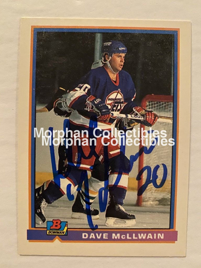 Dave Mcllwain - Autographed Card 1991-92 Bowman #1