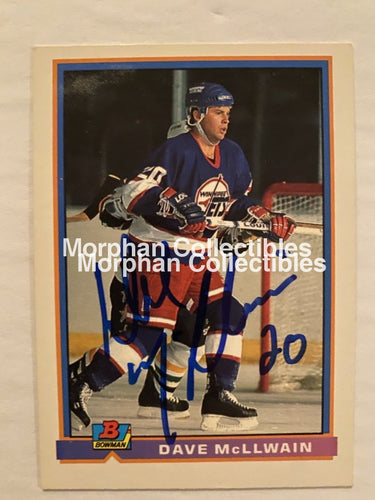 Dave Mcllwain - Autographed Card 1991-92 Bowman #2