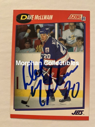 Dave Mcllwain - Autographed Card 1991-92 Score French Version