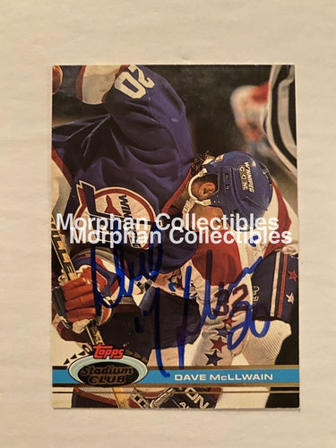 Dave Mcllwain - Autographed Card 1991-92 Stadium #1