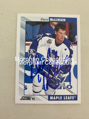 Dave Mcllwain - Autographed Card 1992-93 Score