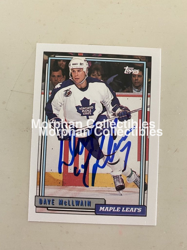 Dave Mcllwain - Autographed Card 1992-93 Topps