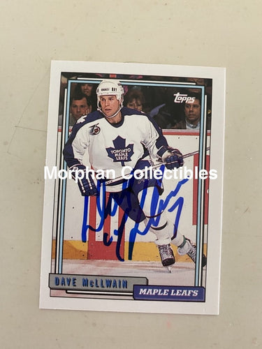 Dave Mcllwain - Autographed Card 1992-93 Topps