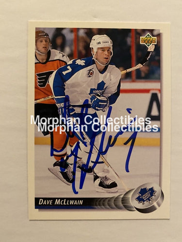 Dave Mcllwain - Autographed Card 1992-93 Upper Deck #2