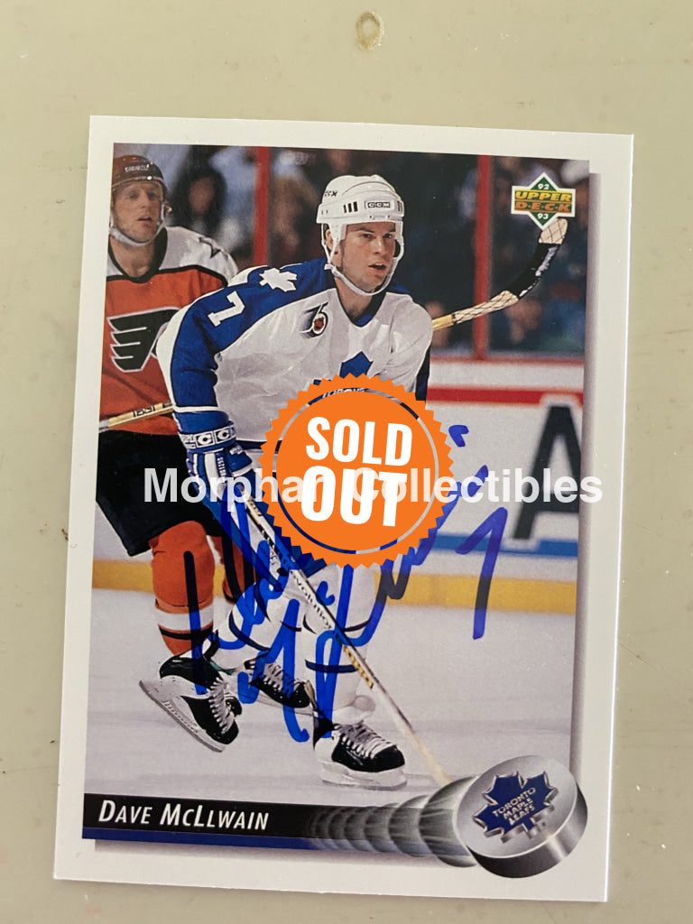 Dave Mcllwain - Autographed Card 1992-93 Upper Deck