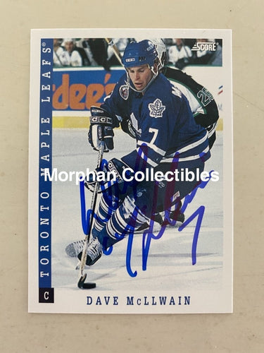 Dave Mcllwain - Autographed Card 1993-94 Score