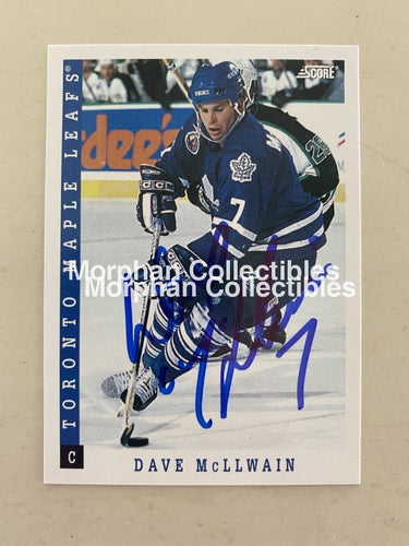 Dave Mcllwain - Autographed Card 1993-94 Score