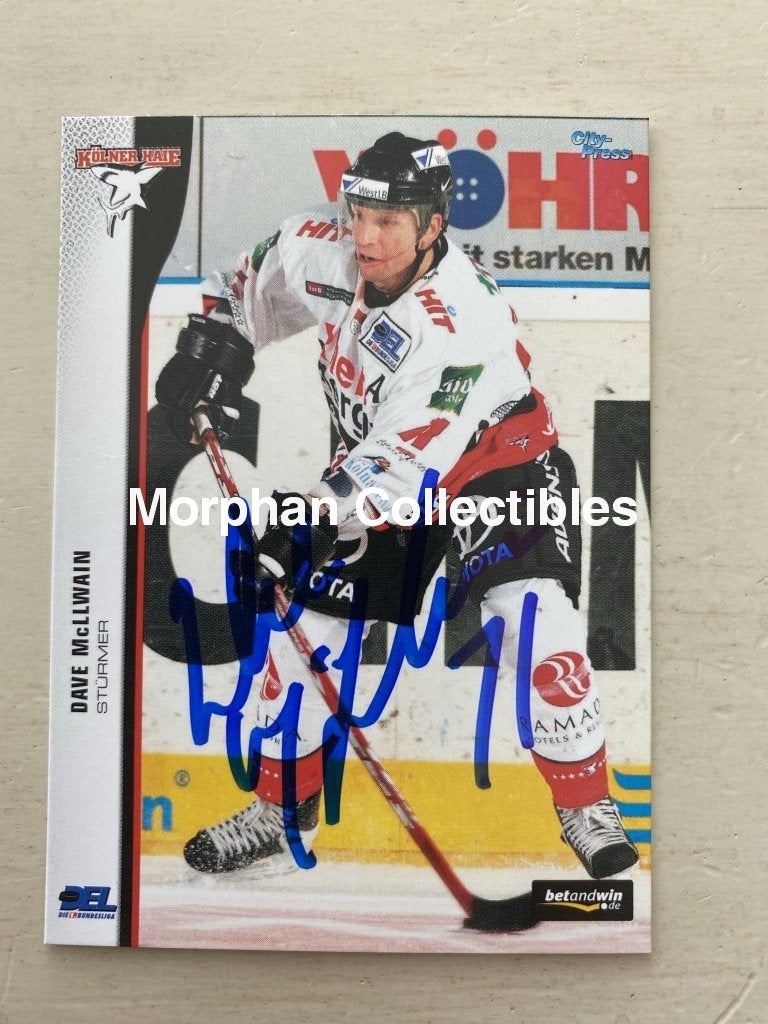 Dave Mcllwain Hockey Cards German League #10 Card