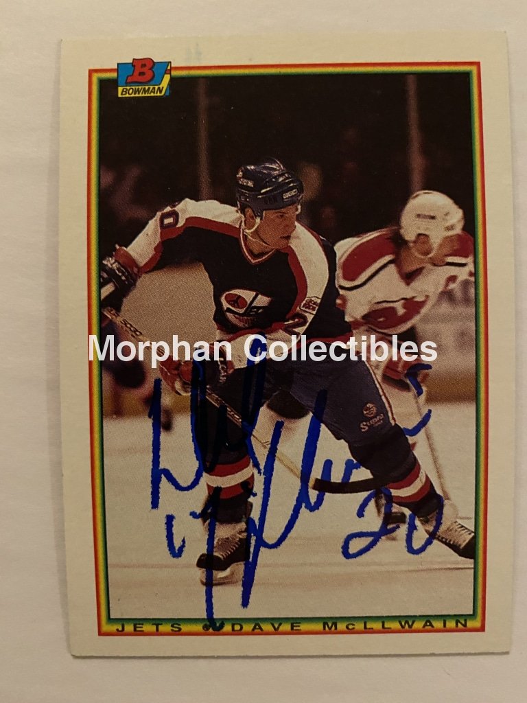 Dave Mcllwain - Autographed Card 1990-91 Bowman #2
