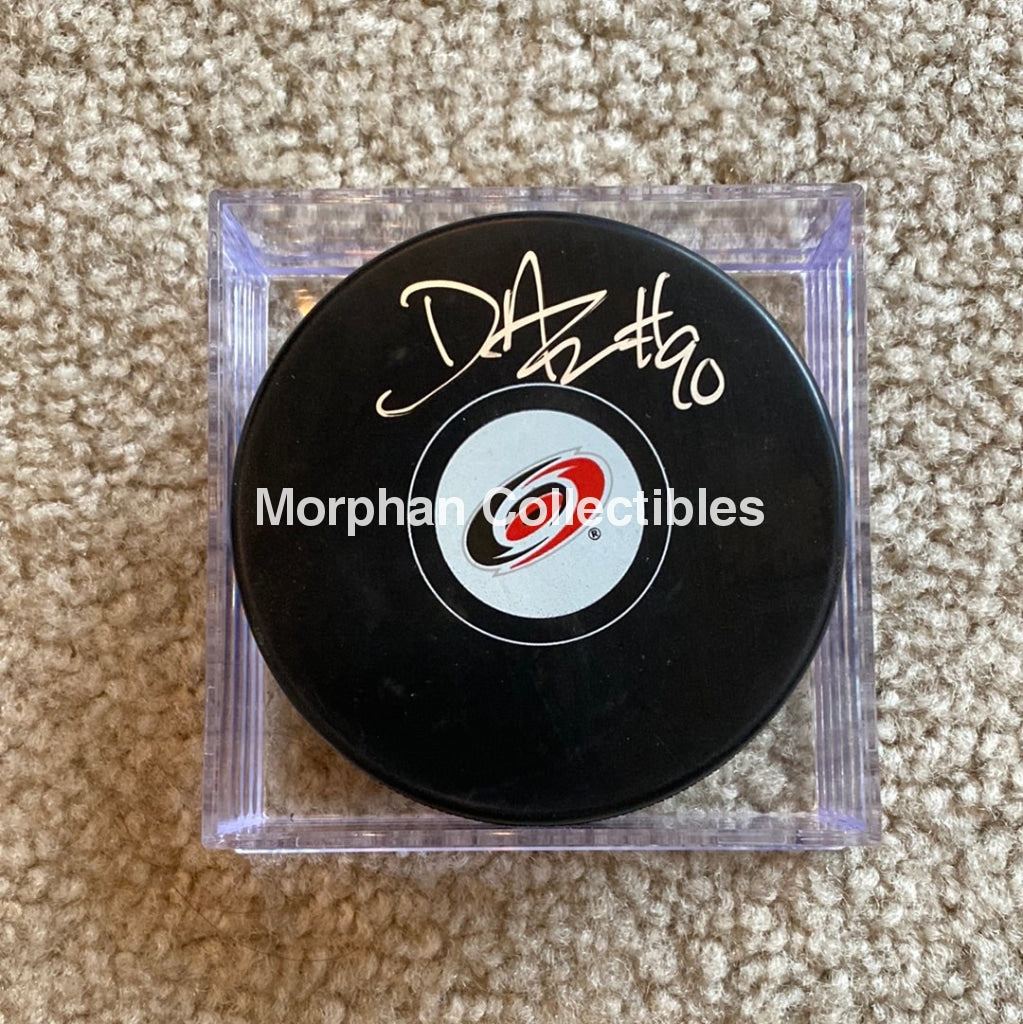 David Ayres - Autographed Carolina Hurricanes Puck