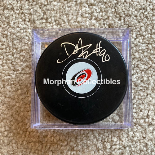 David Ayres - Autographed Carolina Hurricanes Puck