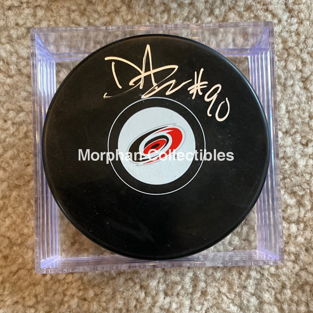 David Ayres - Autographed Carolina Hurricanes Puck