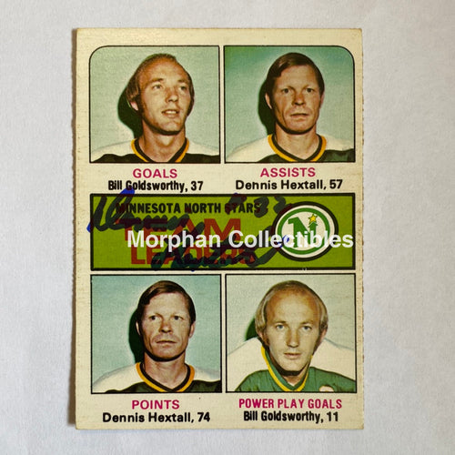 Dennis Hextall - Autographed Card -1975-76 Opc