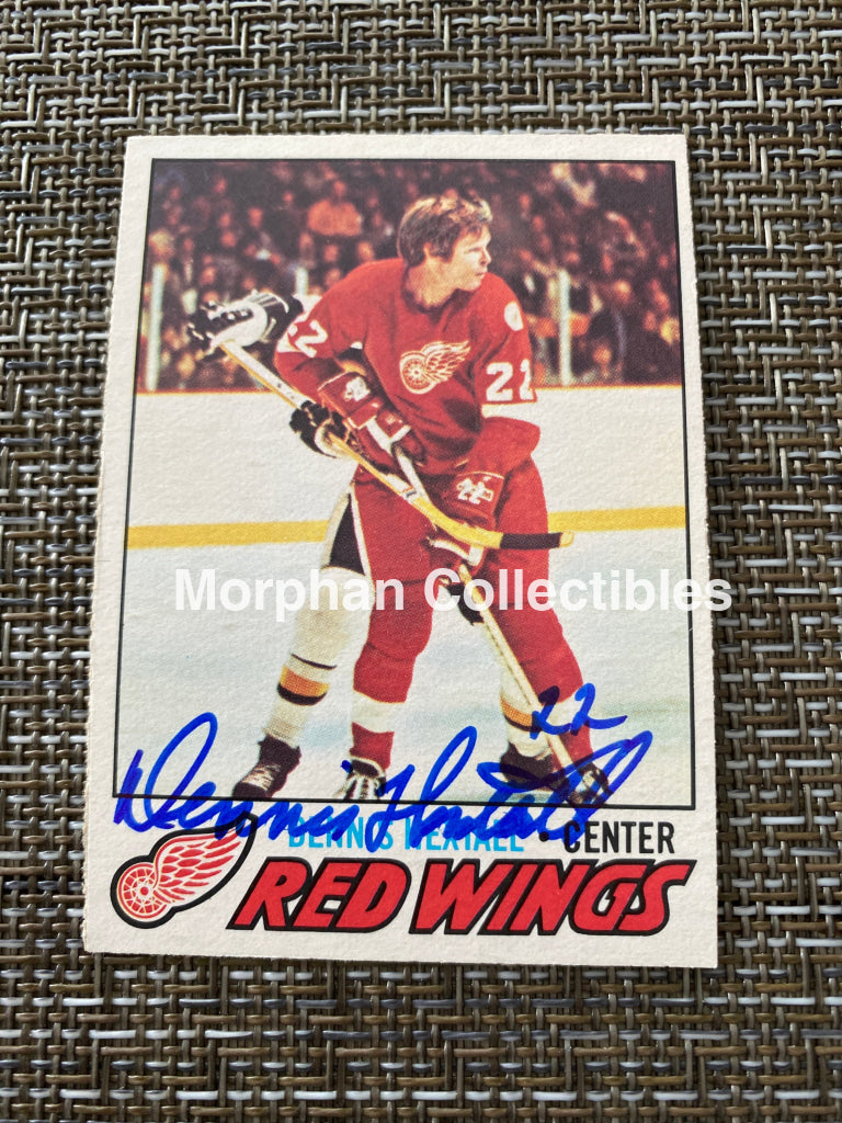 Dennis Hextall - Autographed Card 1977/78 Opc