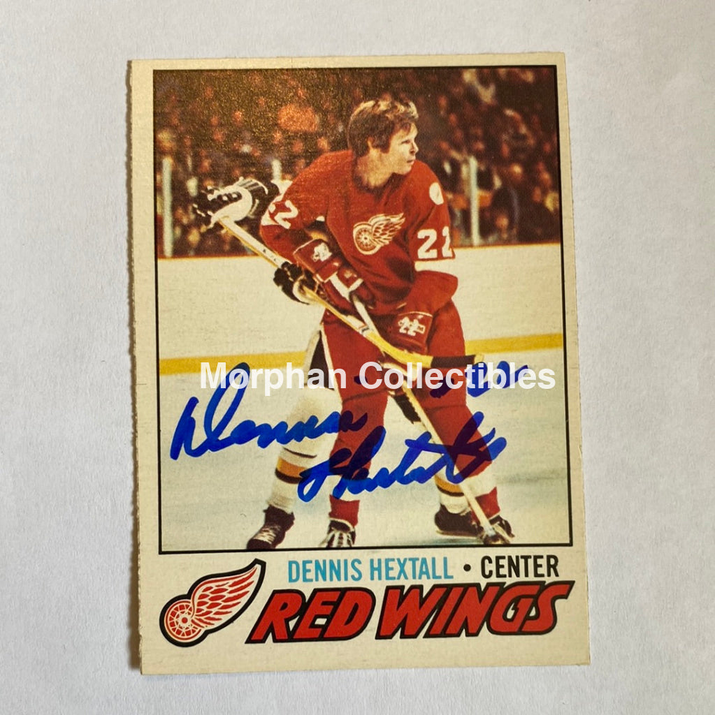 Dennis Hextall - Autographed Card 1977-78 Opc