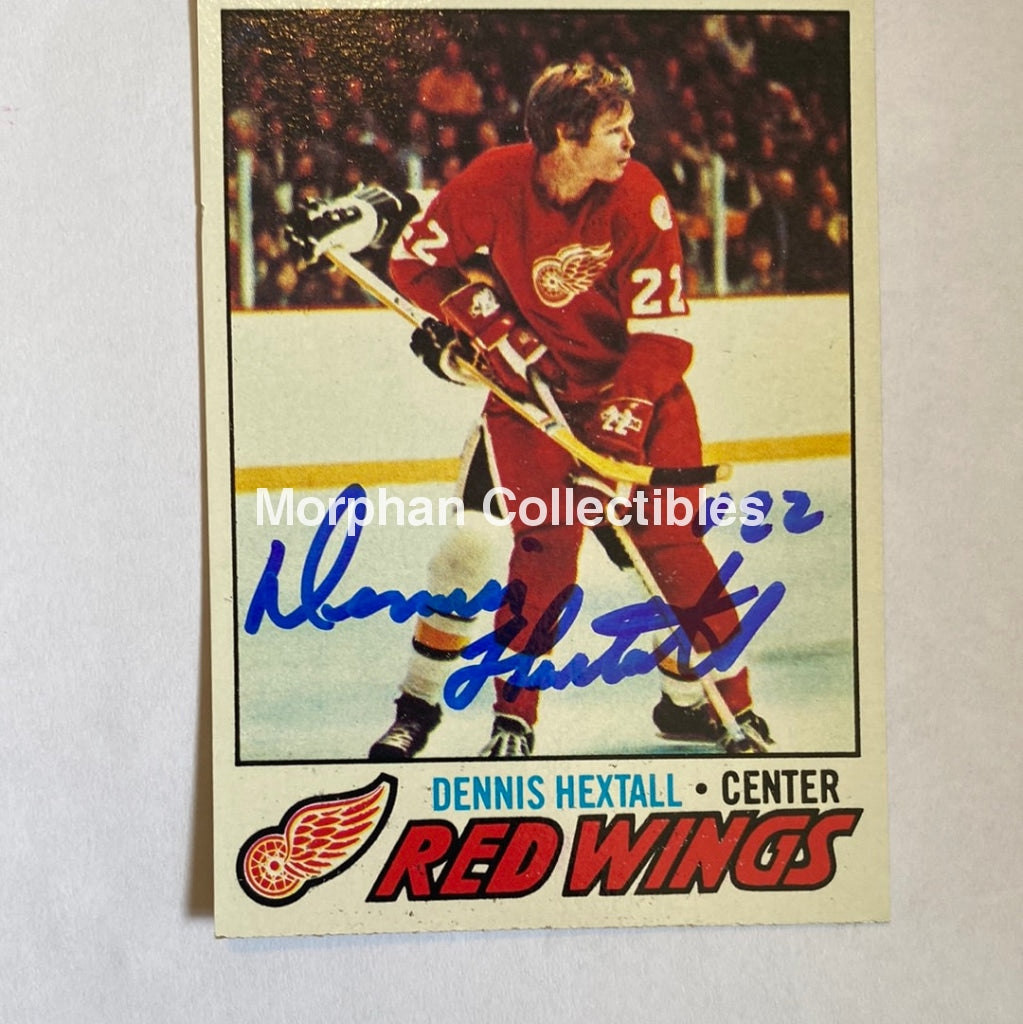 Dennis Hextall - Autographed Card 1977-78 Topps