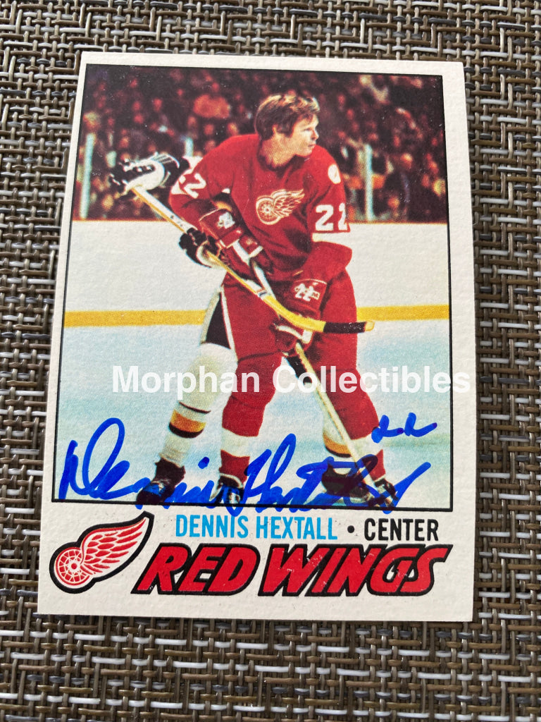 Dennis Hextall - Autographed Card 1977/78 Topps