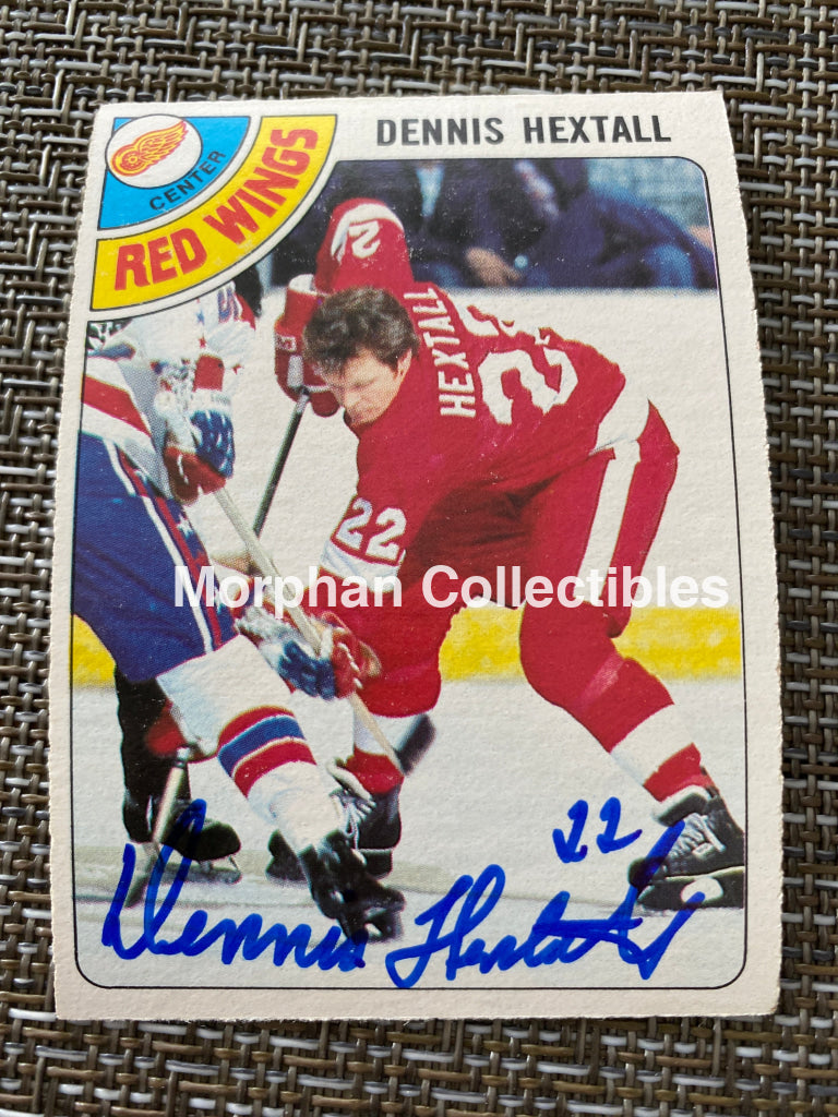 Dennis Hextall - Autographed Card 1978/79 Opc