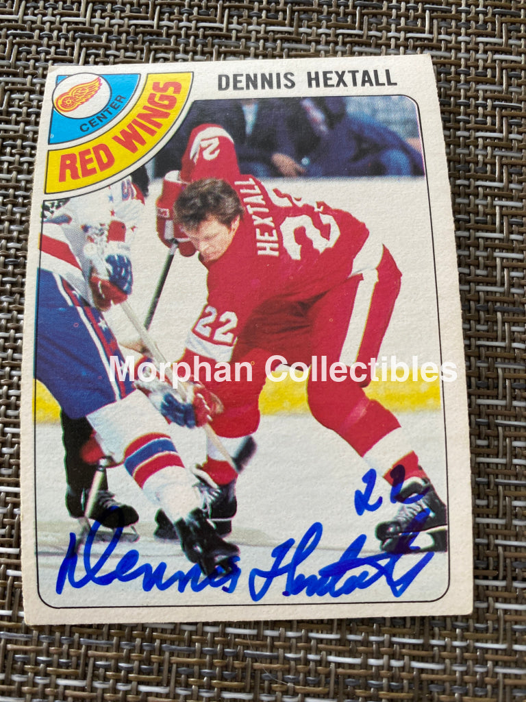 Dennis Hextall - Autographed Card 1978/79 Opc