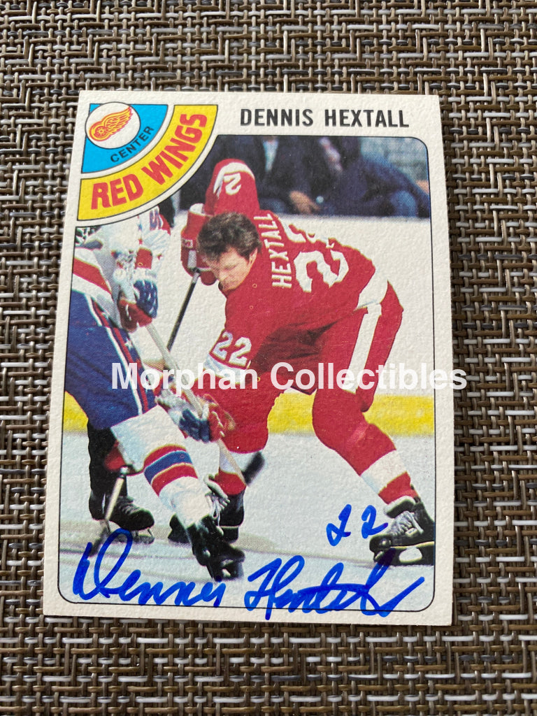 Dennis Hextall - Autographed Card 1978/79 Topps