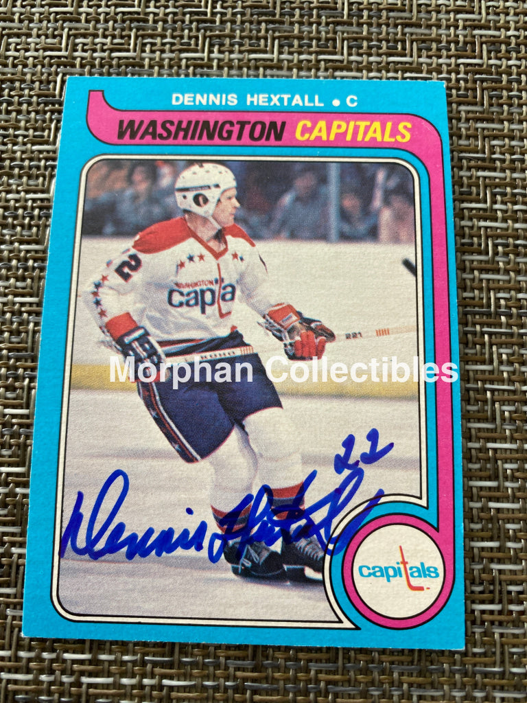 Dennis Hextall - Autographed Card 1979/80 Opc