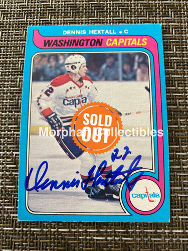 Dennis Hextall - Autographed Card 1979/80 Opc