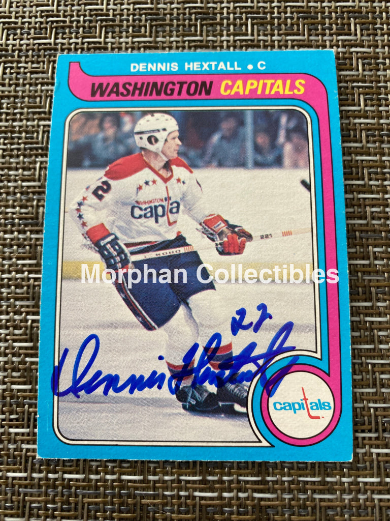 Dennis Hextall - Autographed Card 1979/80 Opc