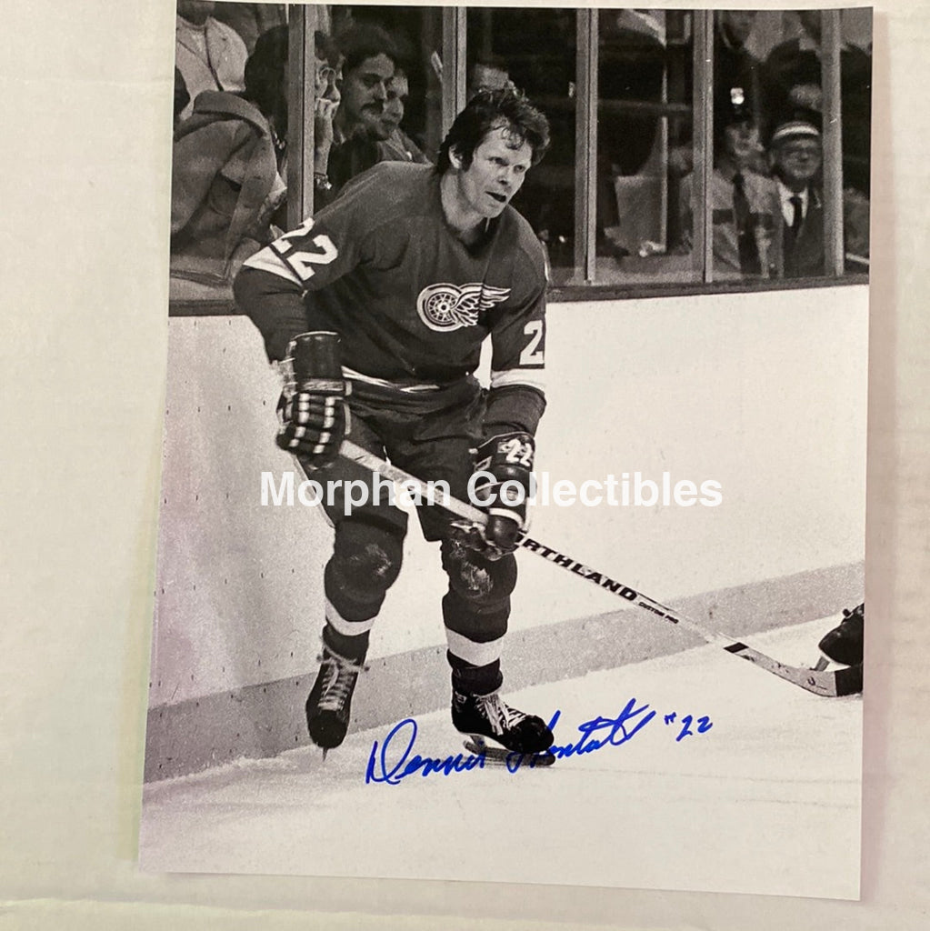 Dennis Hextall - Autographed Detroit Red Wings 8X10 Photo