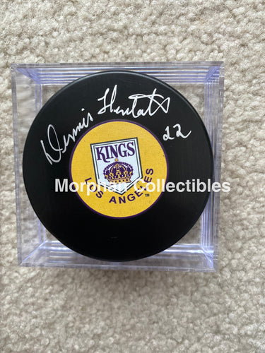 Dennis Hextall - Autographed Puck Los Angelos Kings