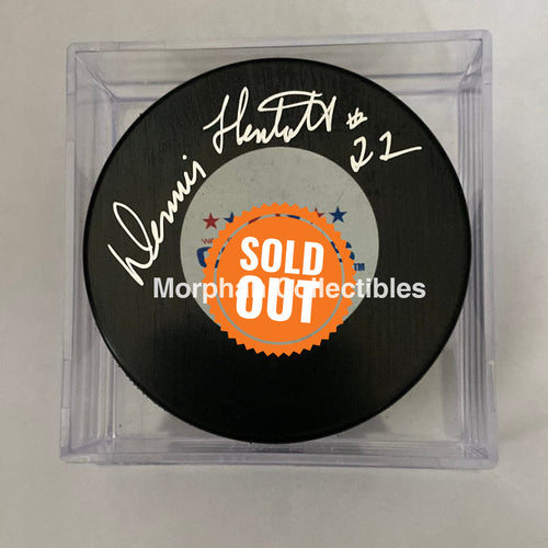 Dennis Hextall - Autographed Puck Washington Capitals