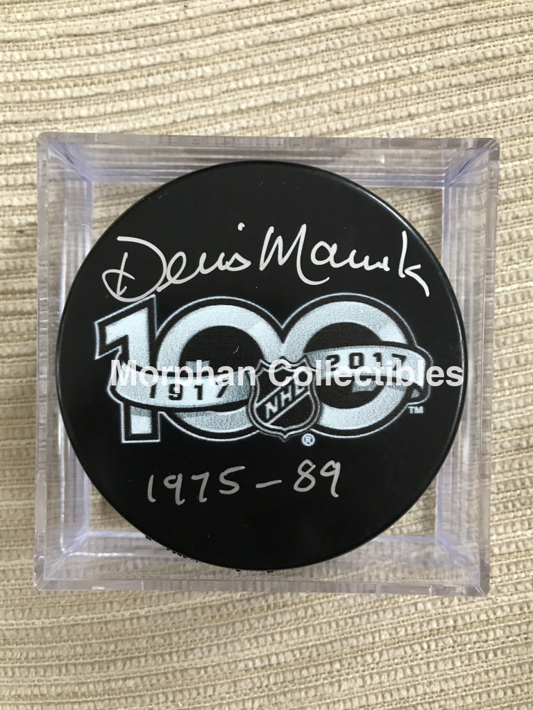 Dennis Maruk - Autographed 100 Centennial Puck