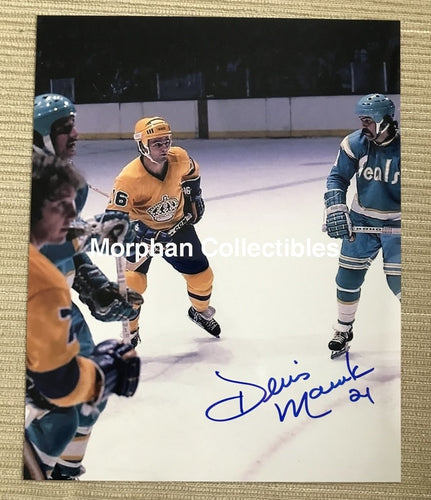 Dennis Maruk - Autographed 8X10 Photo California Seals B&w With Dionne