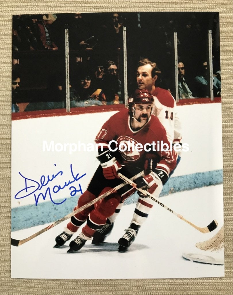 Dennis Maruk - Autographed 8X10 Photo Cleveland Barons Lafleur