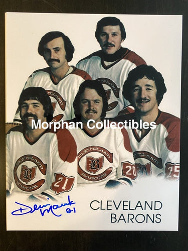 Dennis Maruk - Autographed 8X10 Photo Cleveland Barons Team