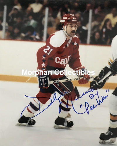 Dennis Maruk - Autographed 8X10 Photo Washington Capitals Inscription #1