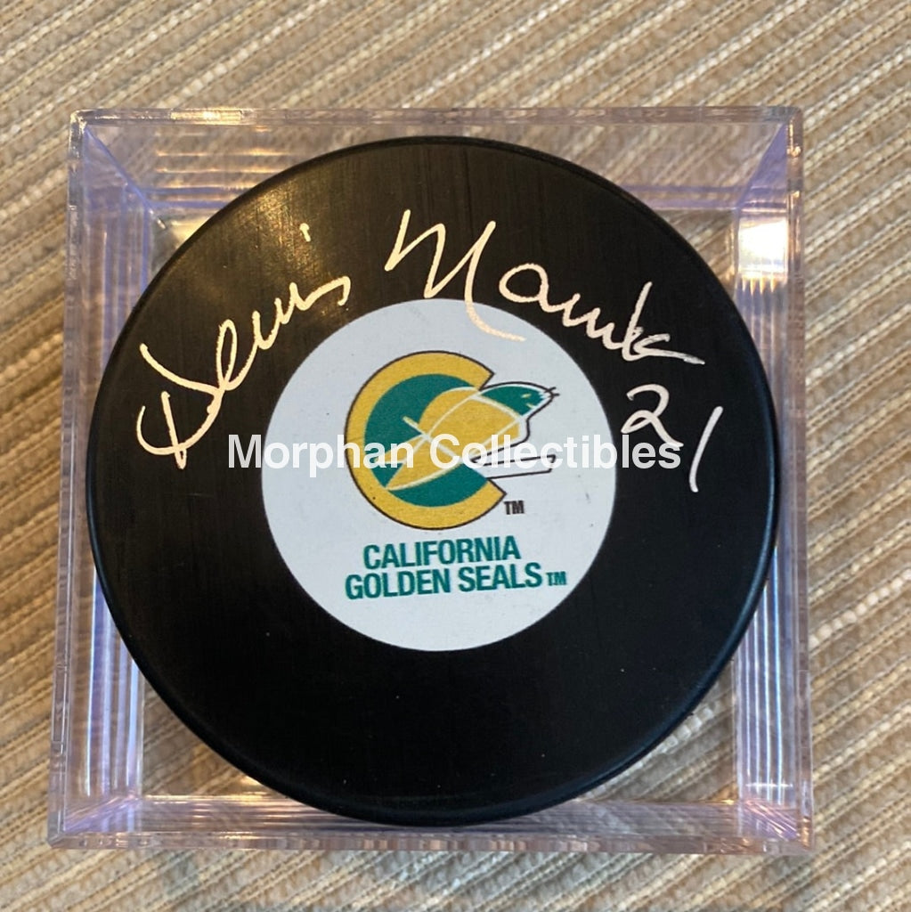 Dennis Maruk - Autographed California Seals Puck