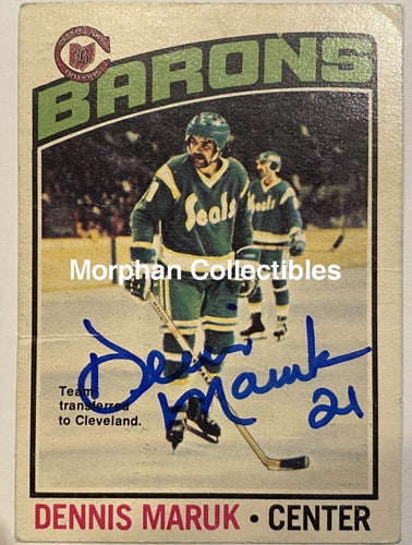 Dennis Maruk - Autographed Card 1976/77 Opc #3