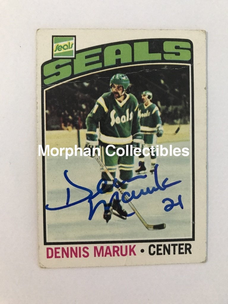 Dennis Maruk - Autographed Card 1976/77 Topps #5