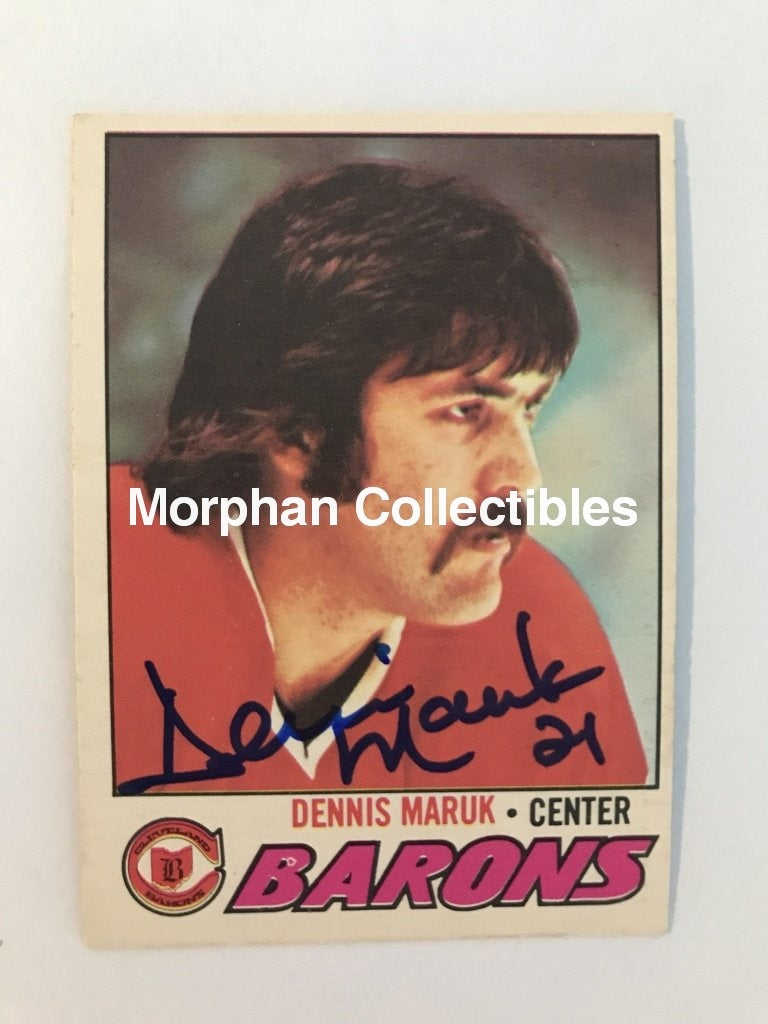 Dennis Maruk Autographed Cards 1977/78 Opc #3 Card