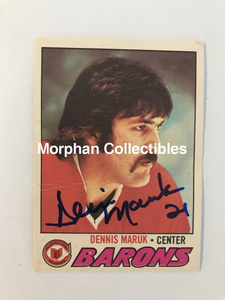 Dennis Maruk Autographed Cards 1977/78 Opc #5 Card