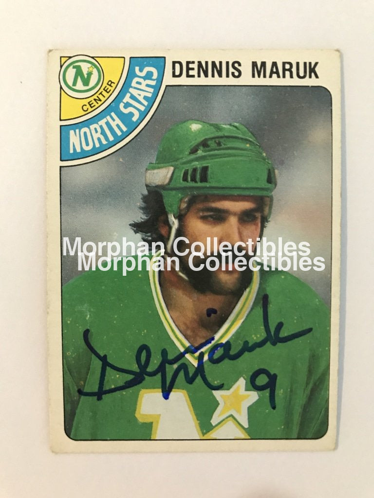 Dennis Maruk Autographed Cards 1978/79 Topps Card