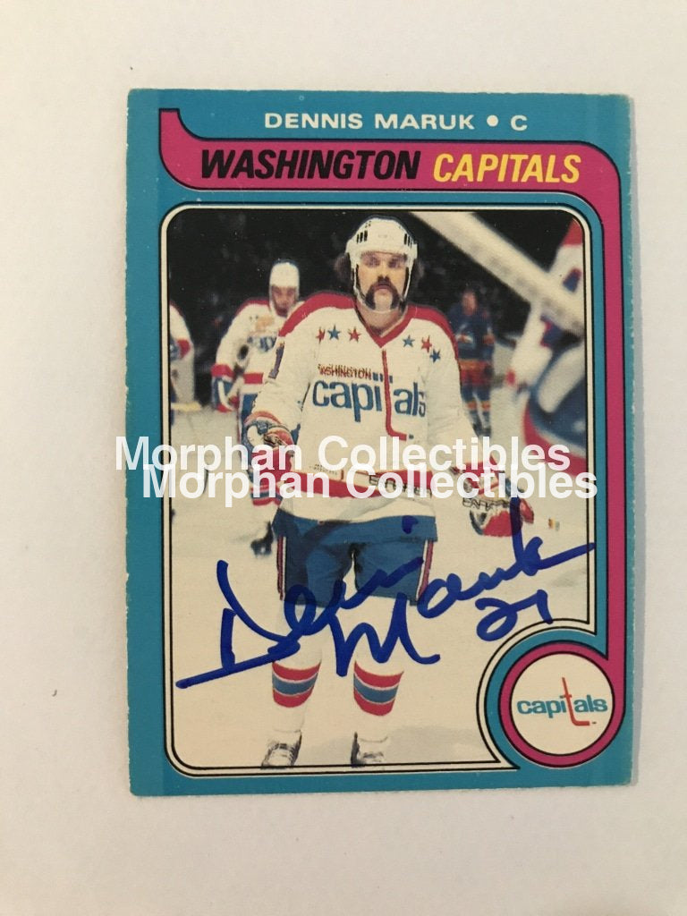 Dennis Maruk Autographed Cards 1979/80 Opc #1 Card