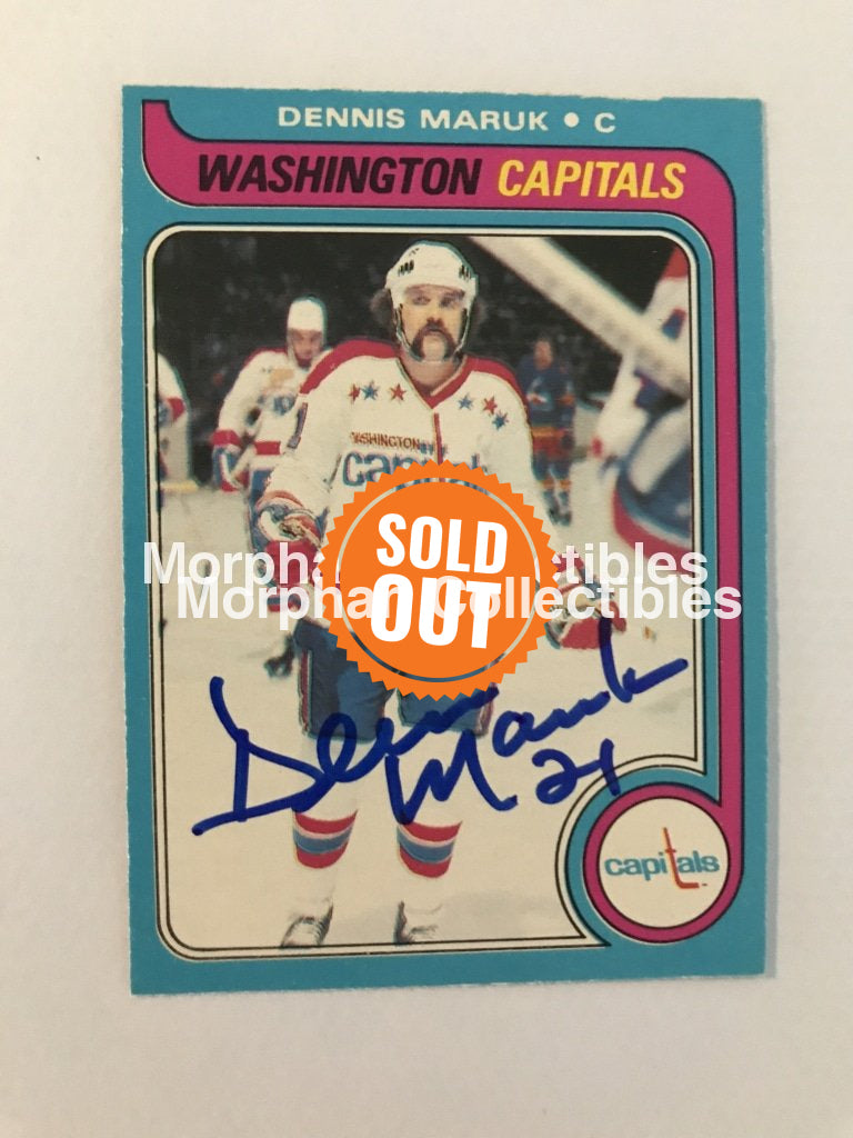 Dennis Maruk - Autographed Card 1979/80 Opc #6