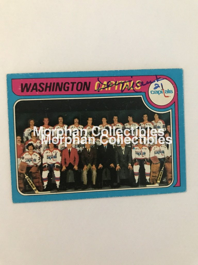 Dennis Maruk - Autographed Card 1979/80 Topps Team